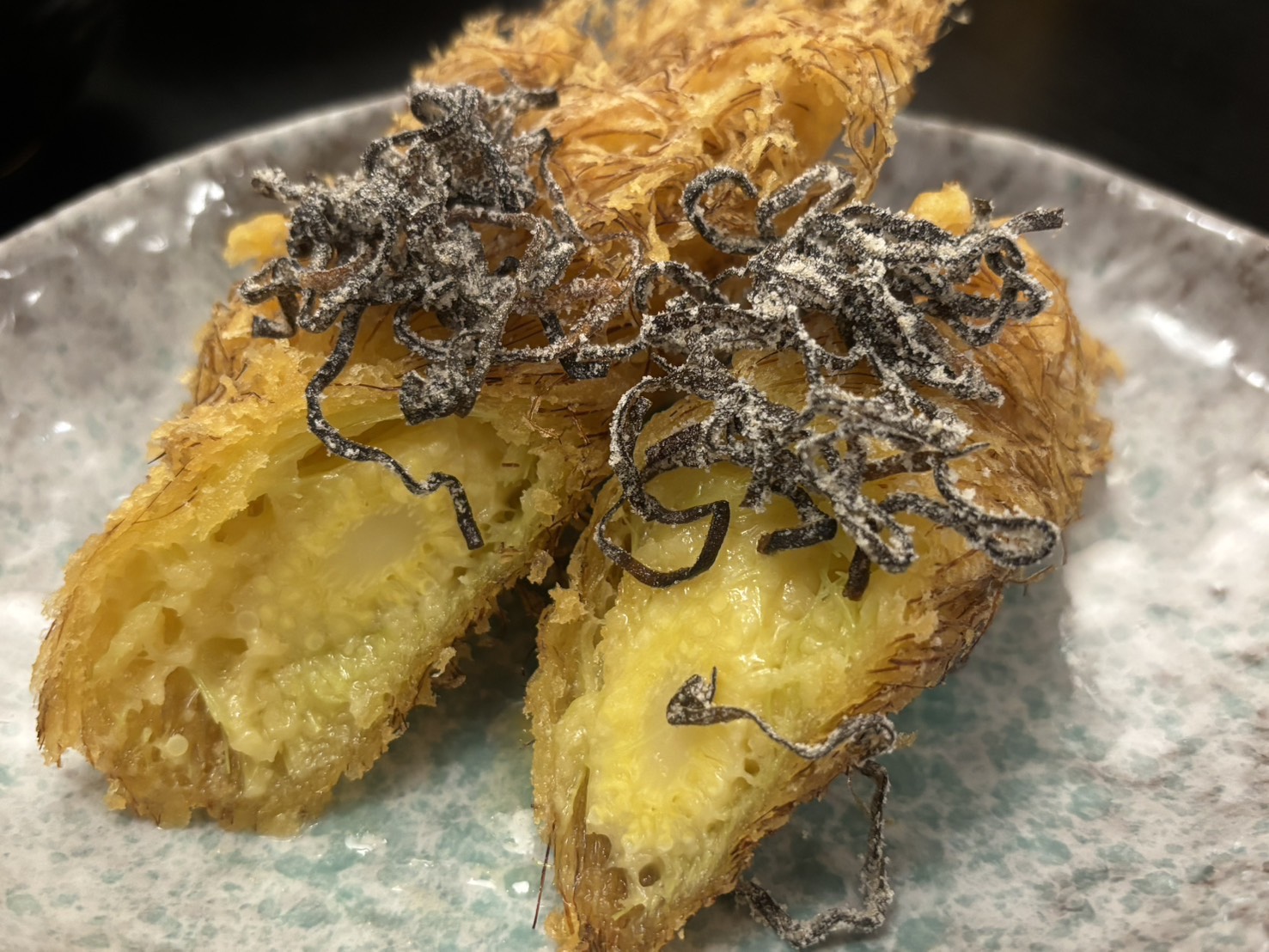 玉ねぎまるごとの天ぷら